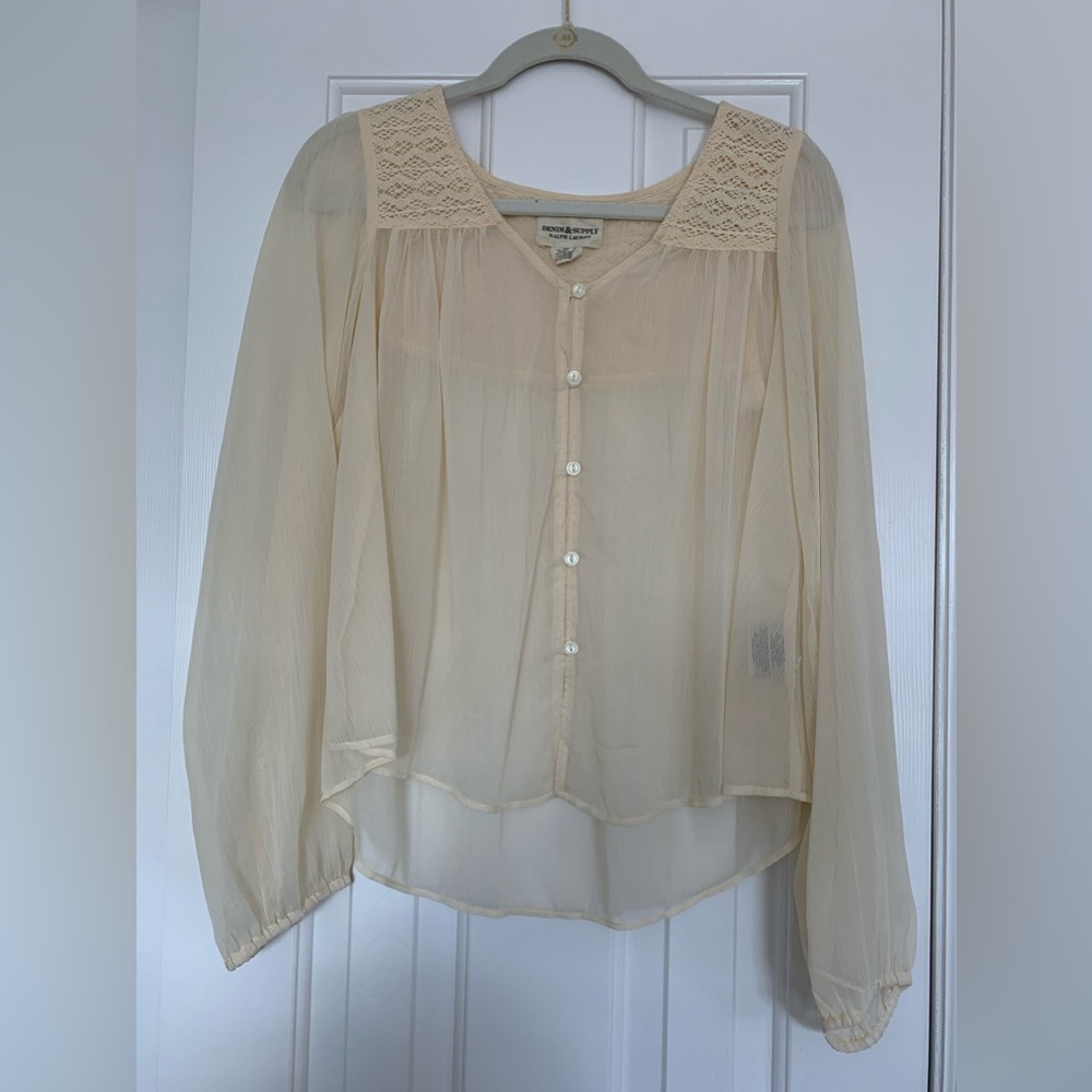 Denim & Supply Ralph Lauren Women’s Cream Blouse S